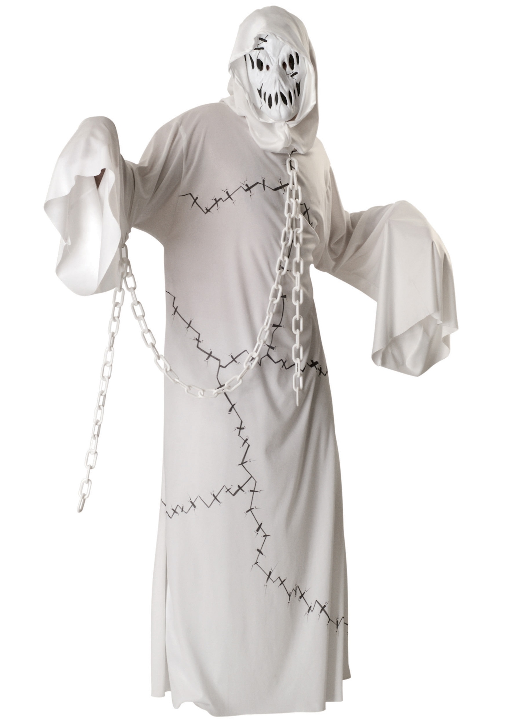 Adult Ghost Fancy Dress Costume