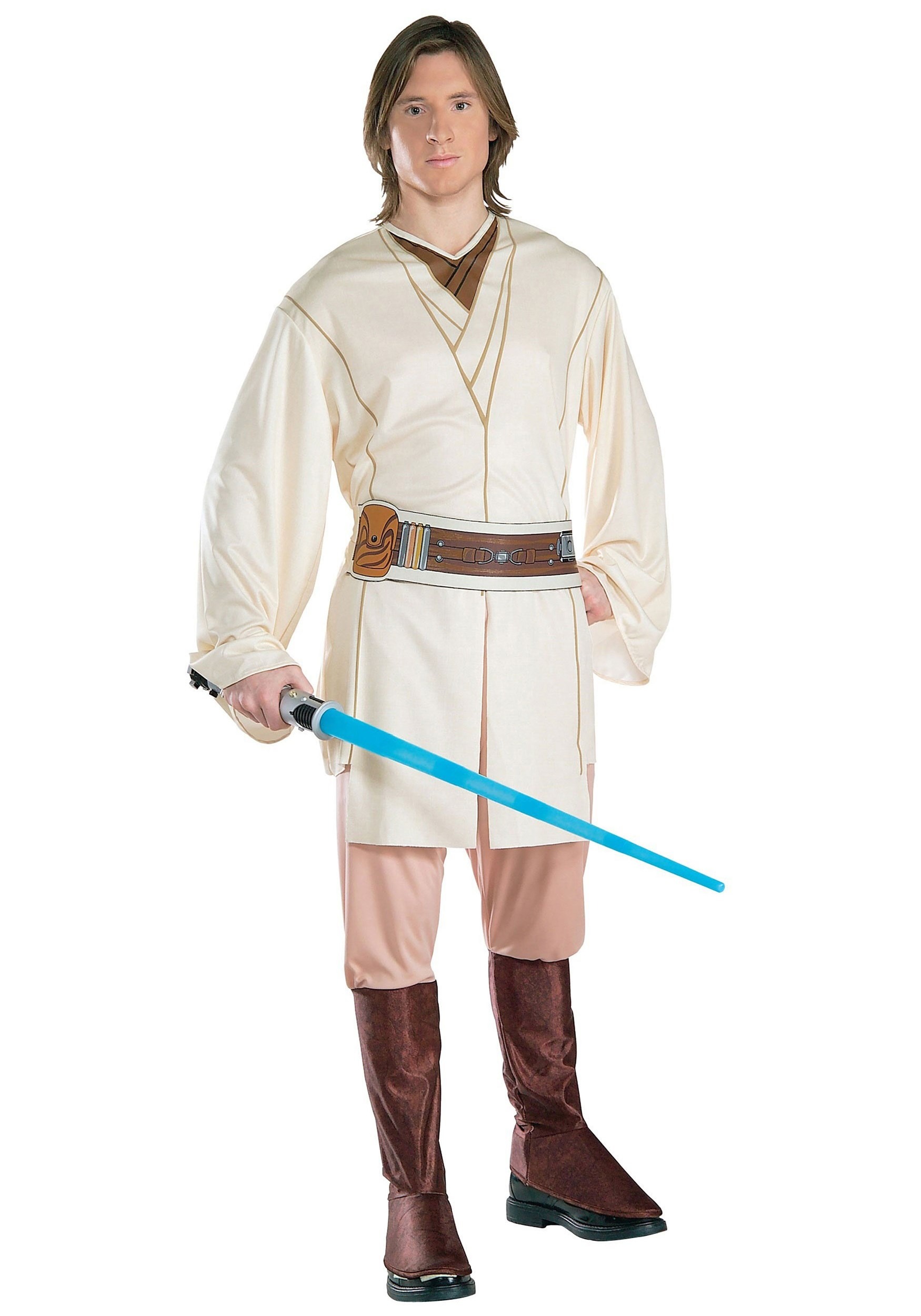 Young Obi-Wan Kenobi Adult Fancy Dress Costume For Men