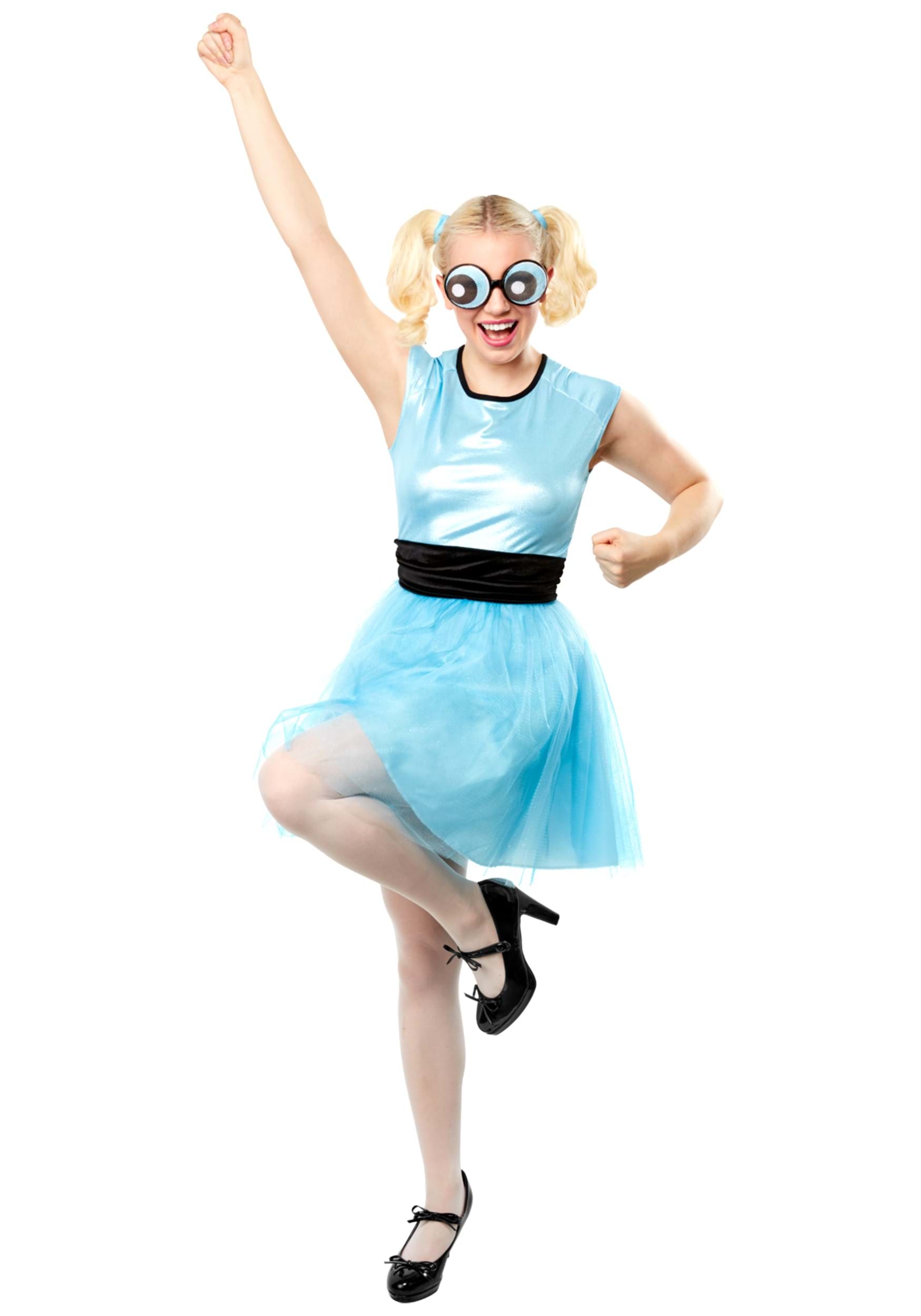 Powerpuff Girls Bubbles Women's Fancy Dress Costume