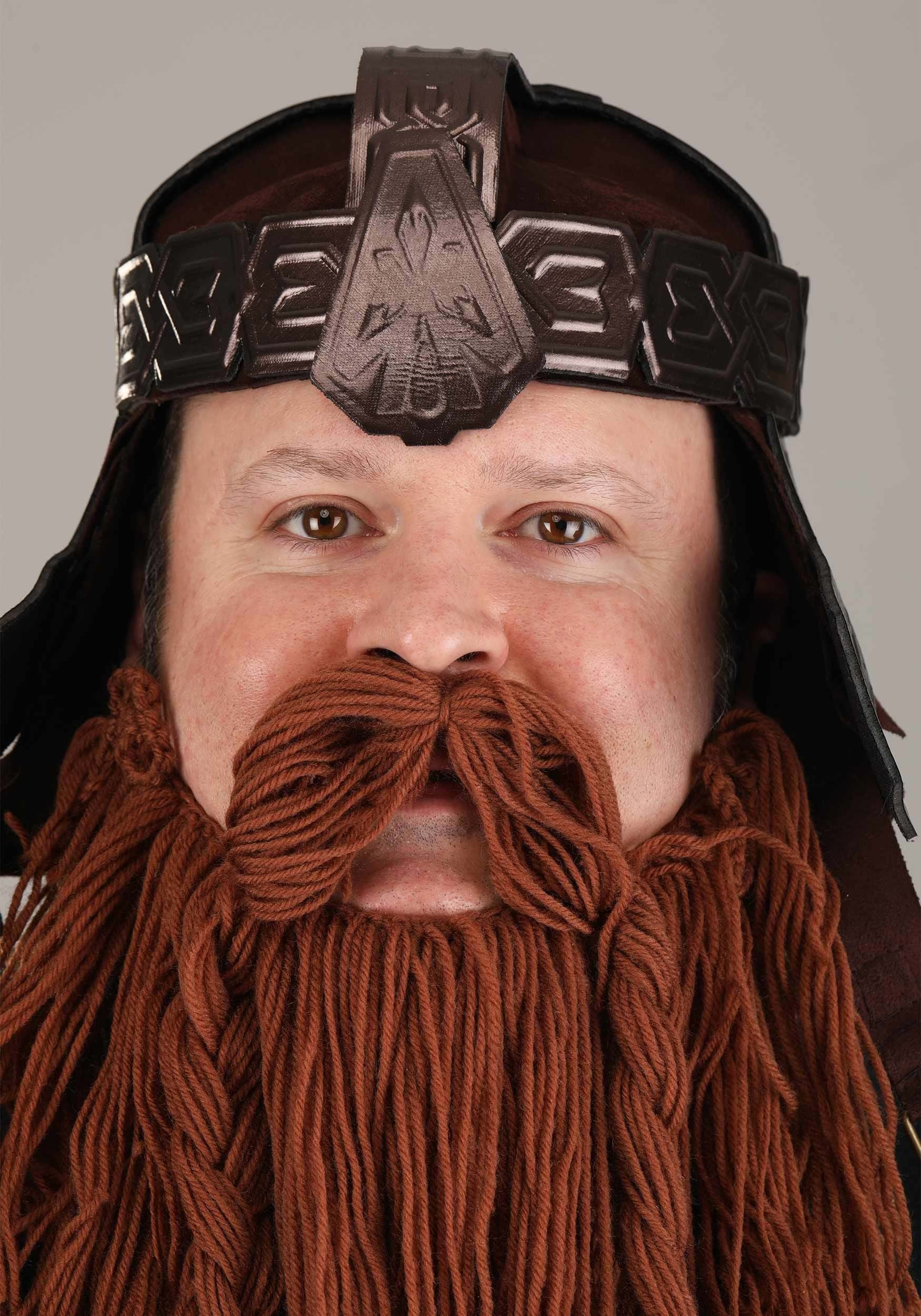 Lord Of The Rings Gimli Hat And Beard Fancy Dress Costume Set
