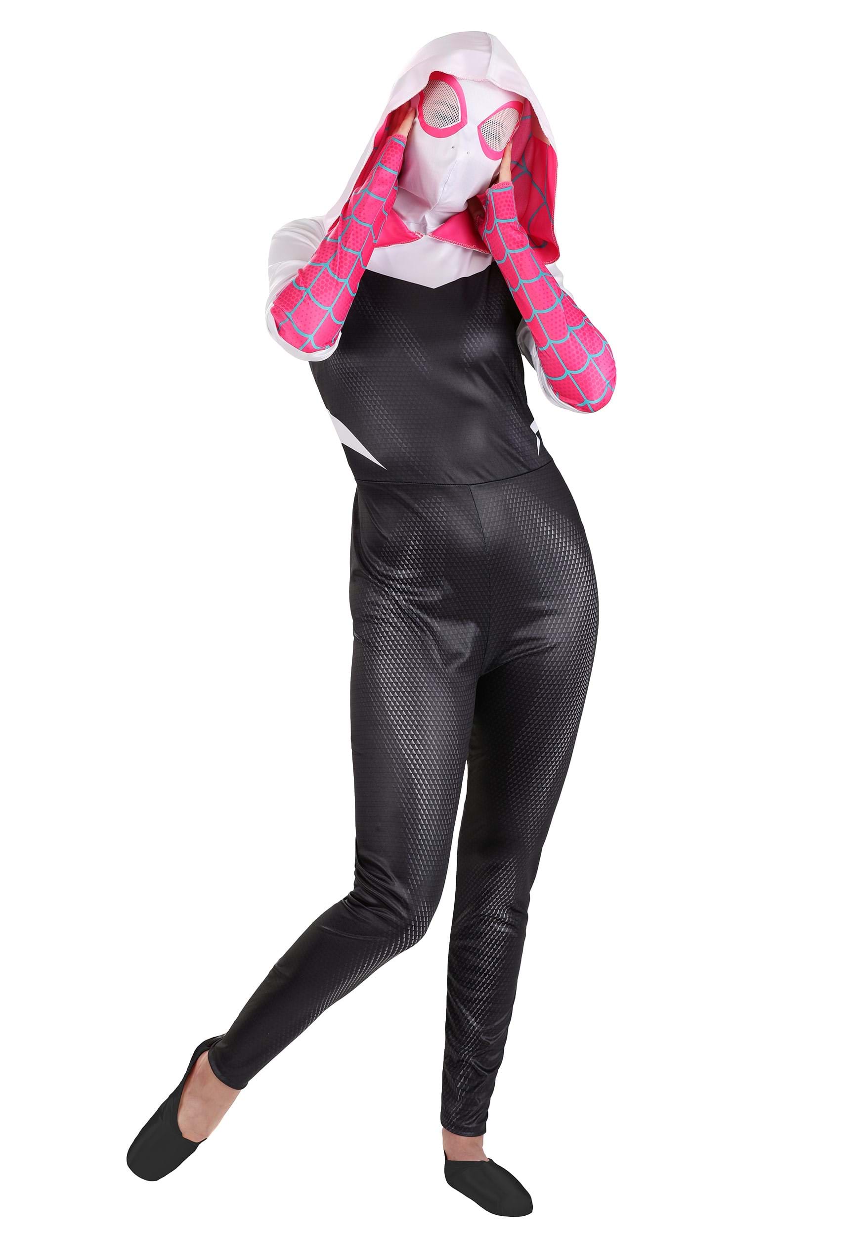 Photos - Fancy Dress Jazwares Spider-Gwen Adult  Costume Black/Pink/White 