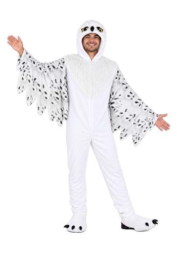 Adult Plush White Owl Costume New Main