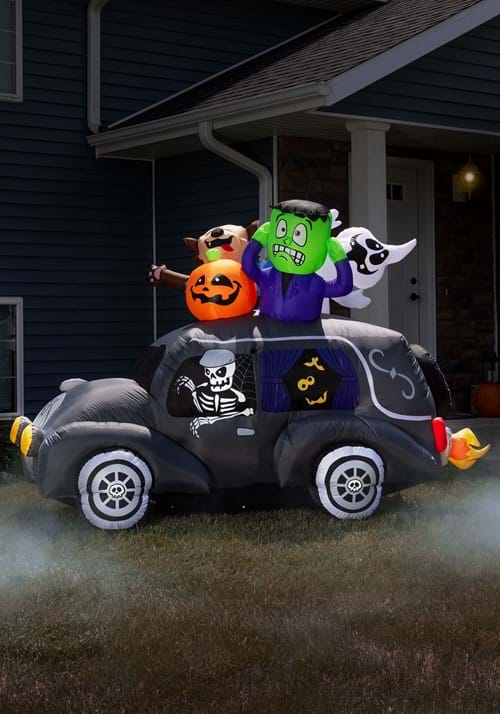 4FT Spooky Hearse Inflatable Decoration Update