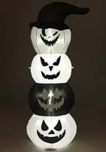 Black and White Stacked Jack O Lantern Inflatable  Alt 1