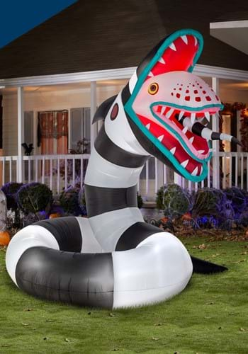 10 Foot Animated Inflatable Beetlejuice Sand Worm Decoration