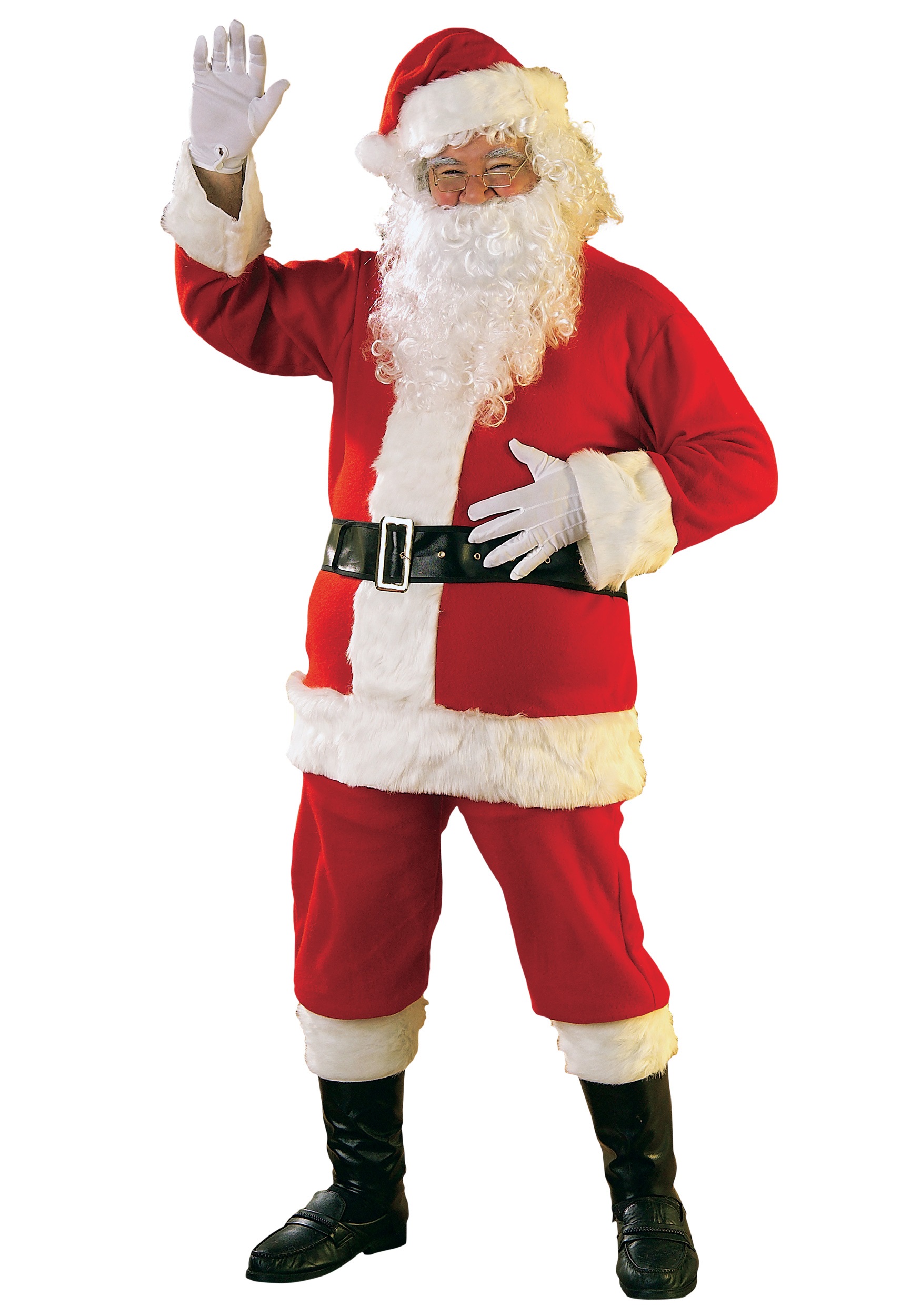 Flannel Santa Suit Fancy Dress Costume