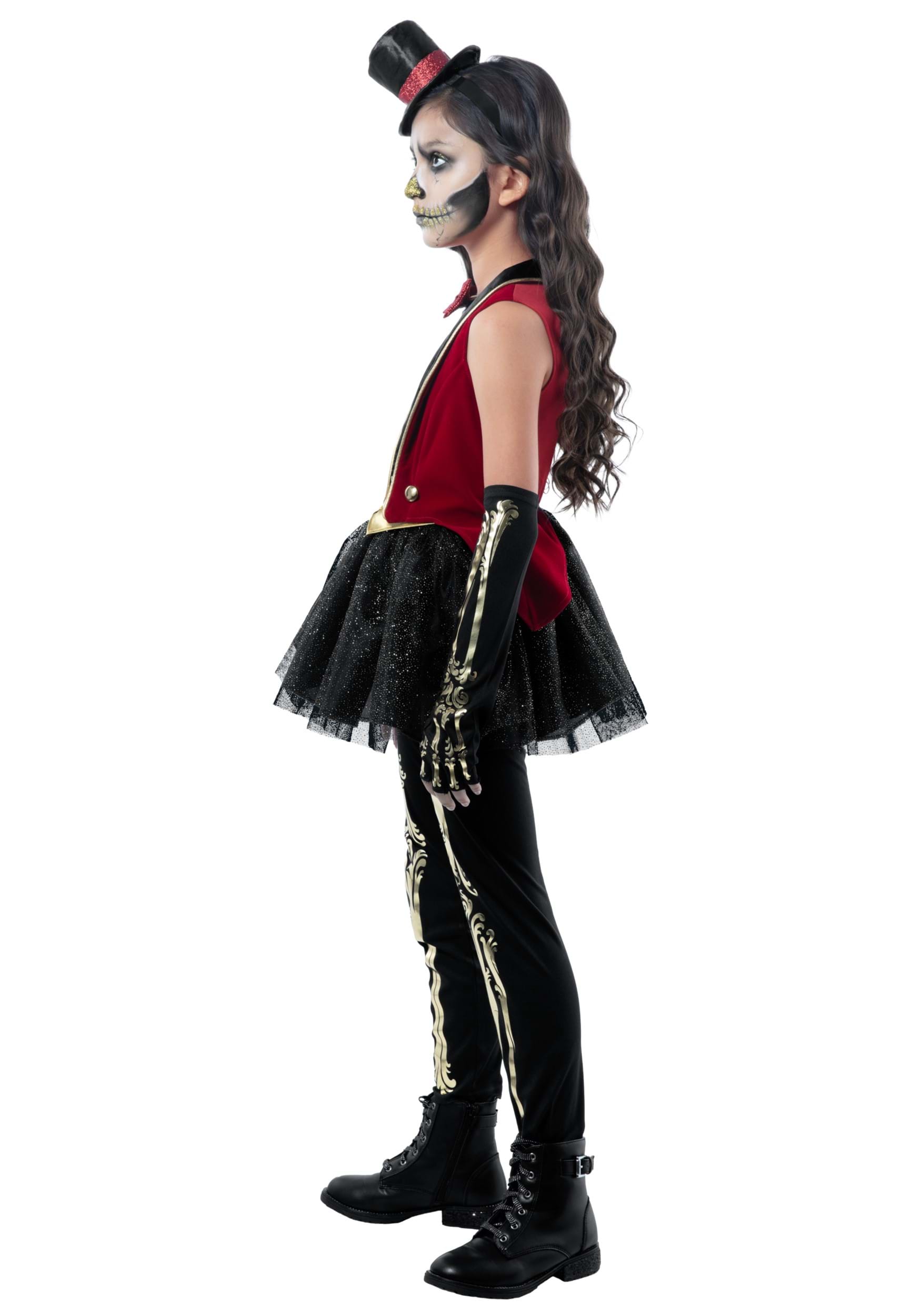 Circus Skeleton Kid's Fancy Dress Costume
