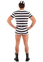 Men's Sexy Striped Prisoner Costume Alt 1