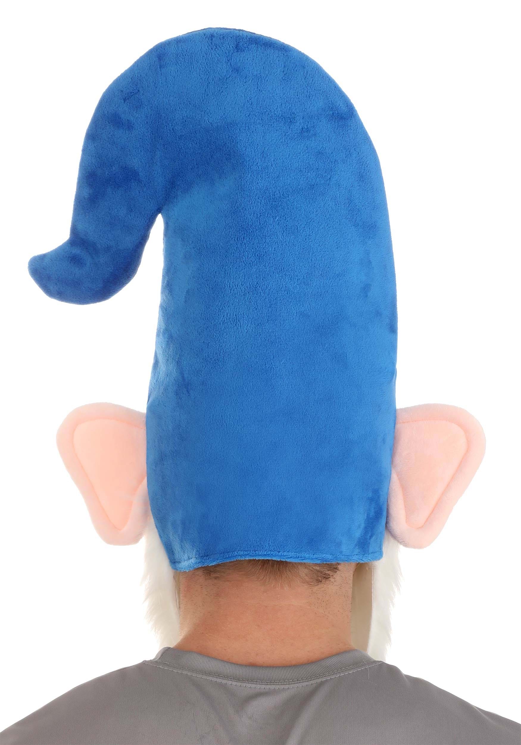 Blue Oversized Gnome Hat With Beard Accessory