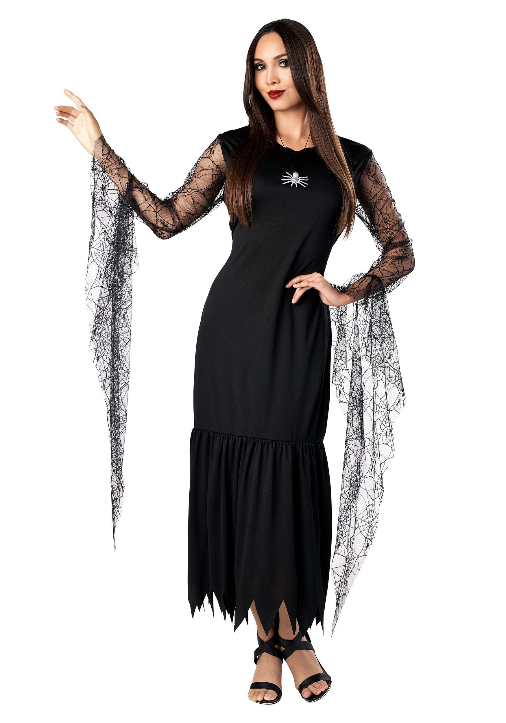 Women's Macabre Mother Black Fancy Dress Costume Dress , Scary Fancy Dress Costumes