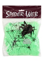 60 Gram Green Spider Web Decoration Alt 1