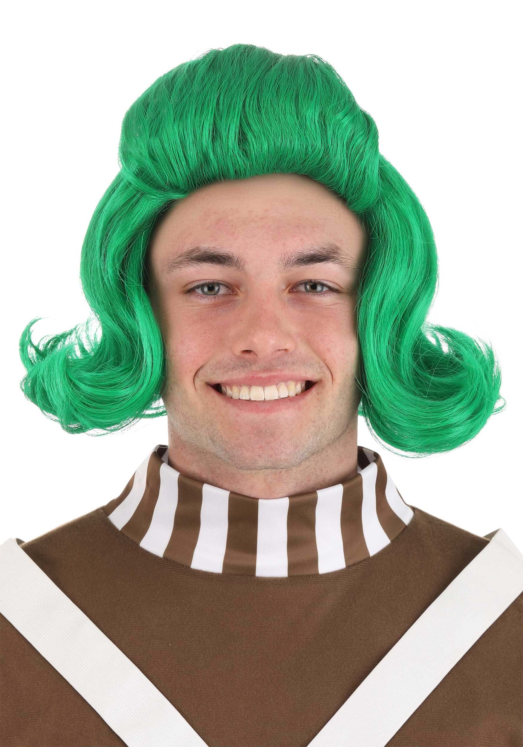 Photos - Fancy Dress Jerry Leigh Adult Willy Wonka Oompa Loompa Wig Green