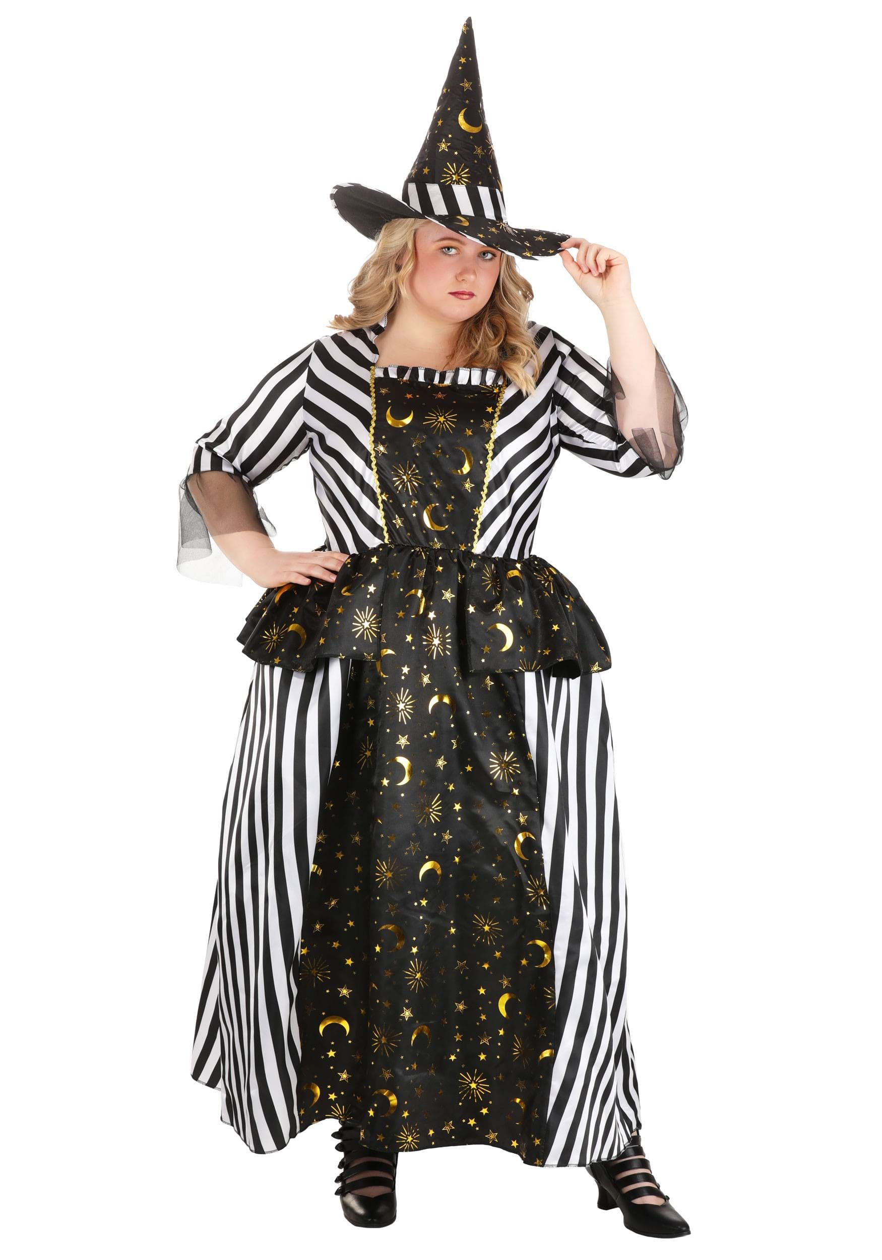 Women's Plus Size Rococo Witch Fancy Dress Costume