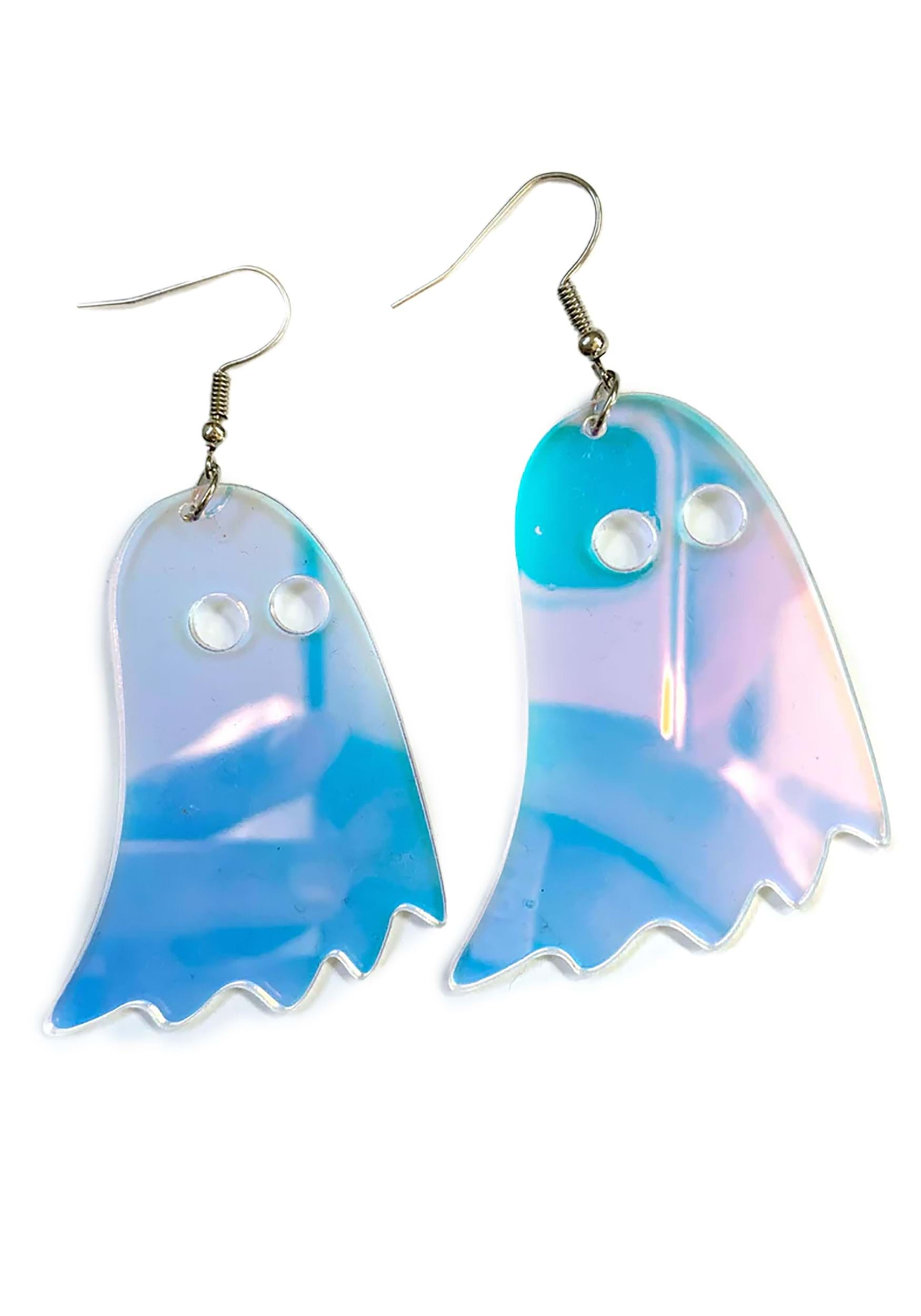 Iridescent Ghost Earrings