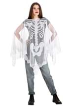 Adult Sheer Skeleton Costume Poncho