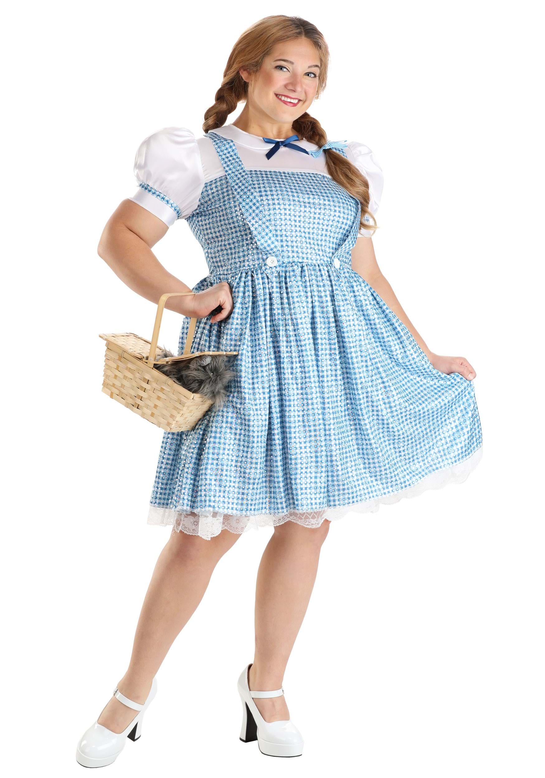 Farm Girl Fancy Dress Costume For Women , Dorothy Fancy Dress Costumes