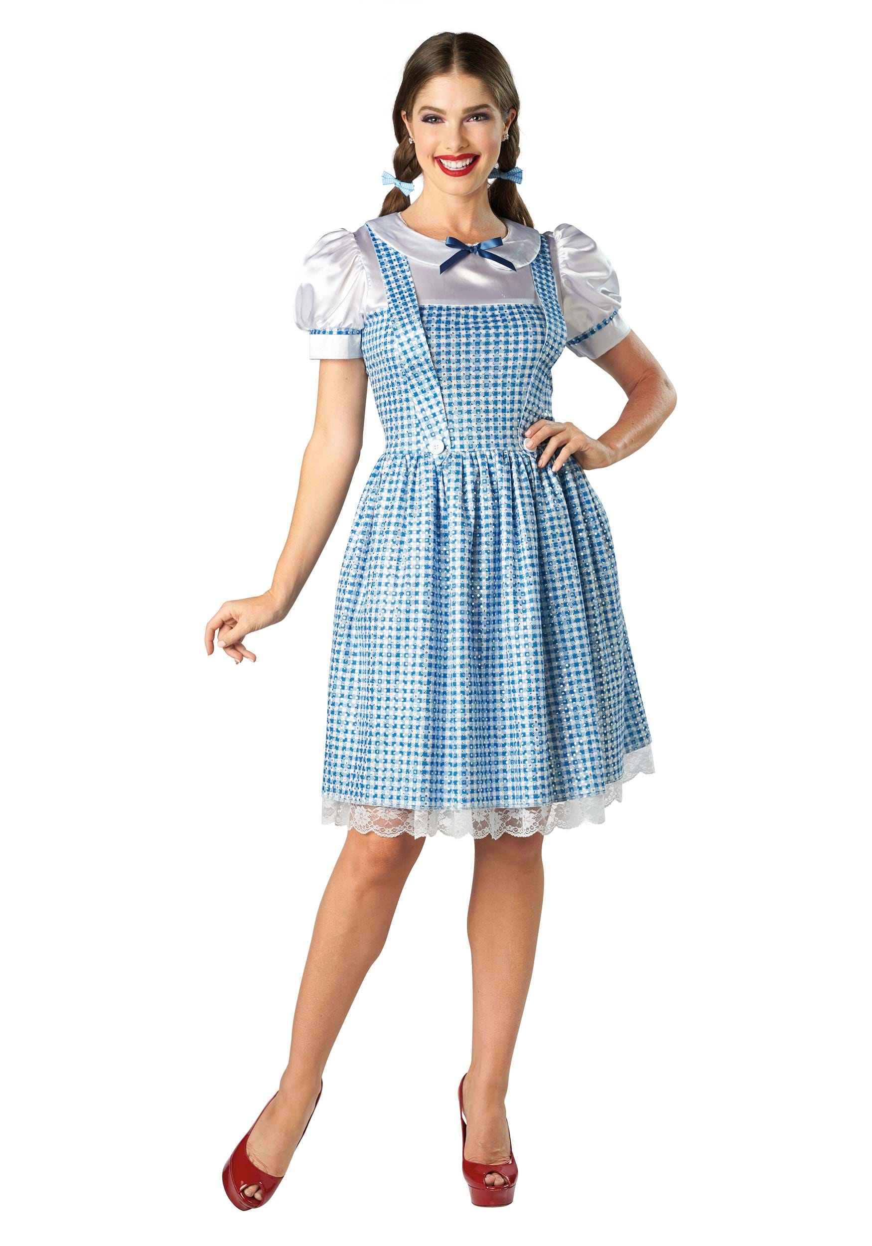 Farm Girl Fancy Dress Costume For Women , Dorothy Fancy Dress Costumes