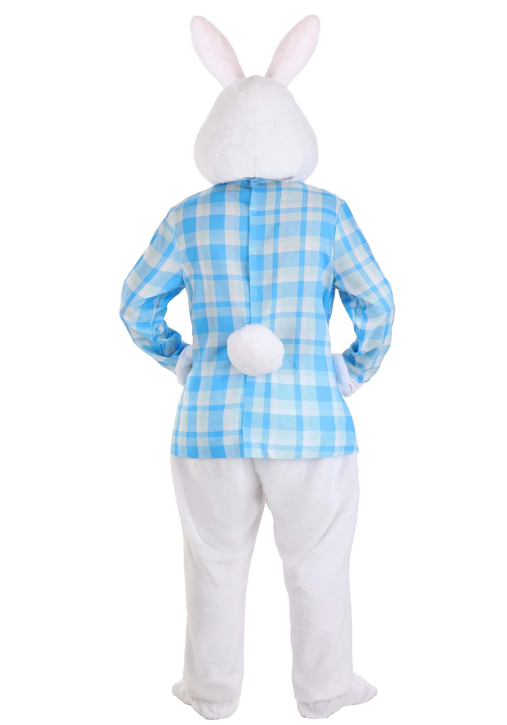 thumbnail image 2 of Fur Suit Deluxe Easter Bunny Costume - Full Adult Mascot Outfit... 2 of 11