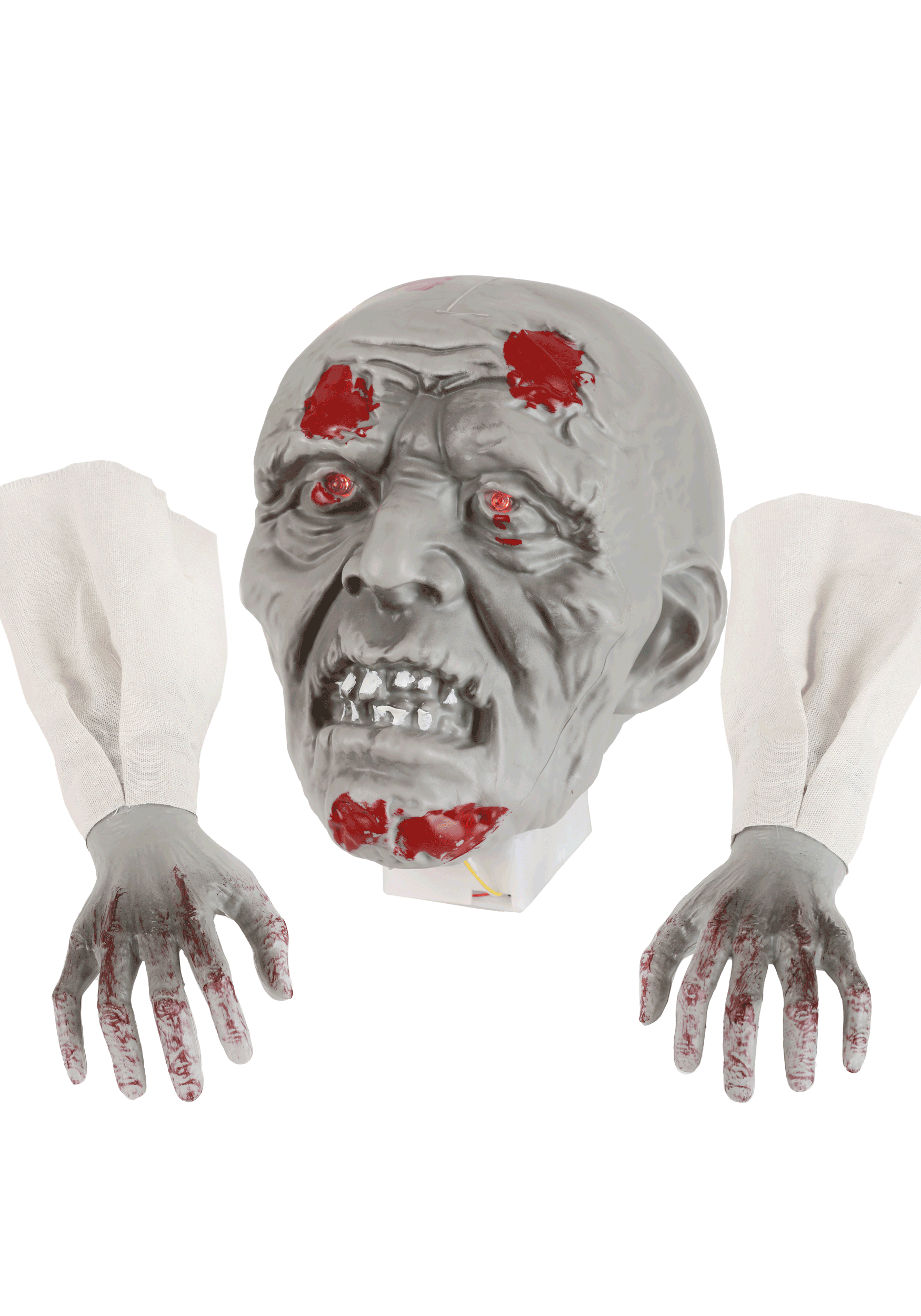 Skeleton Head And Hands With Lights Prop