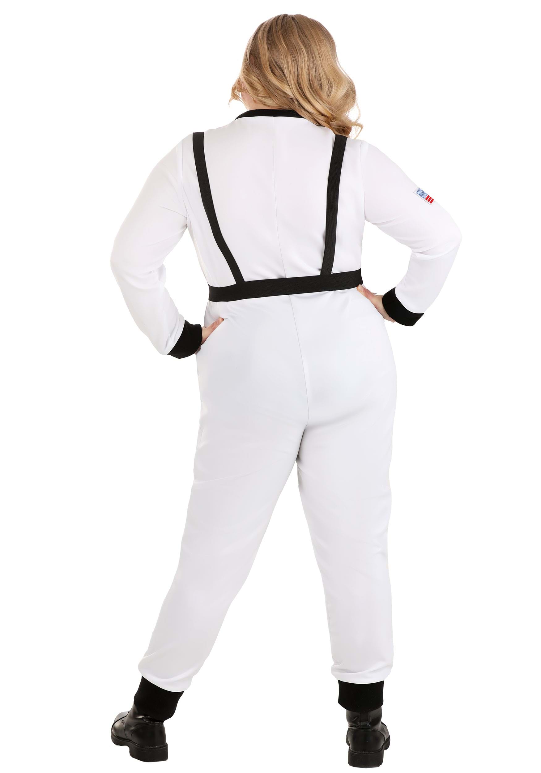 Plus Size White Astronaut Fancy Dress Costume , Plus Size Halloween Fancy Dress Costumes