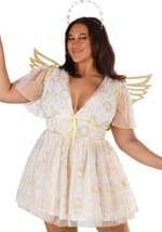 Plus Size Gold Starburst Angel Costume for Women