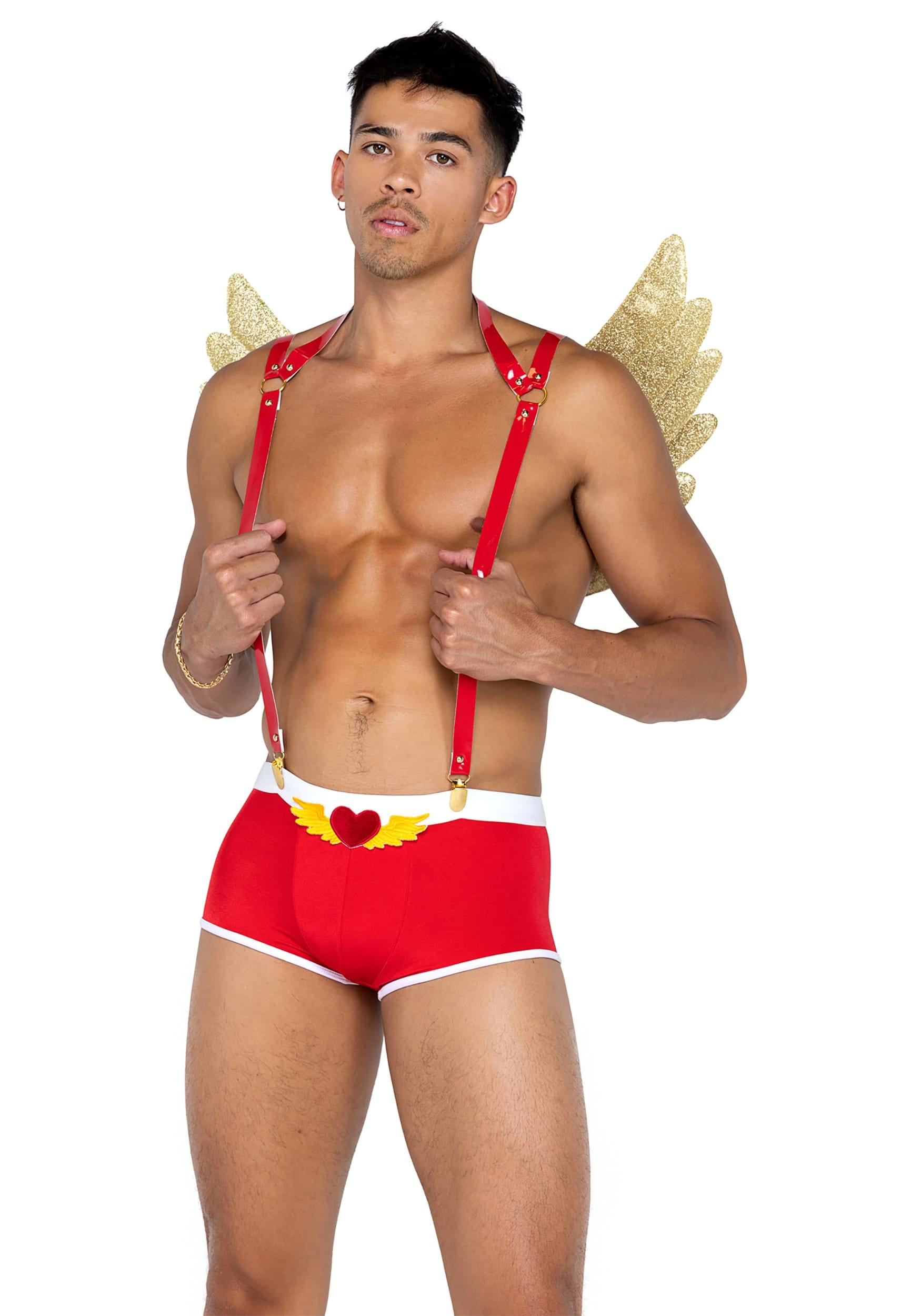 Men's Sexy Naughty Cupid Fancy Dress Costume