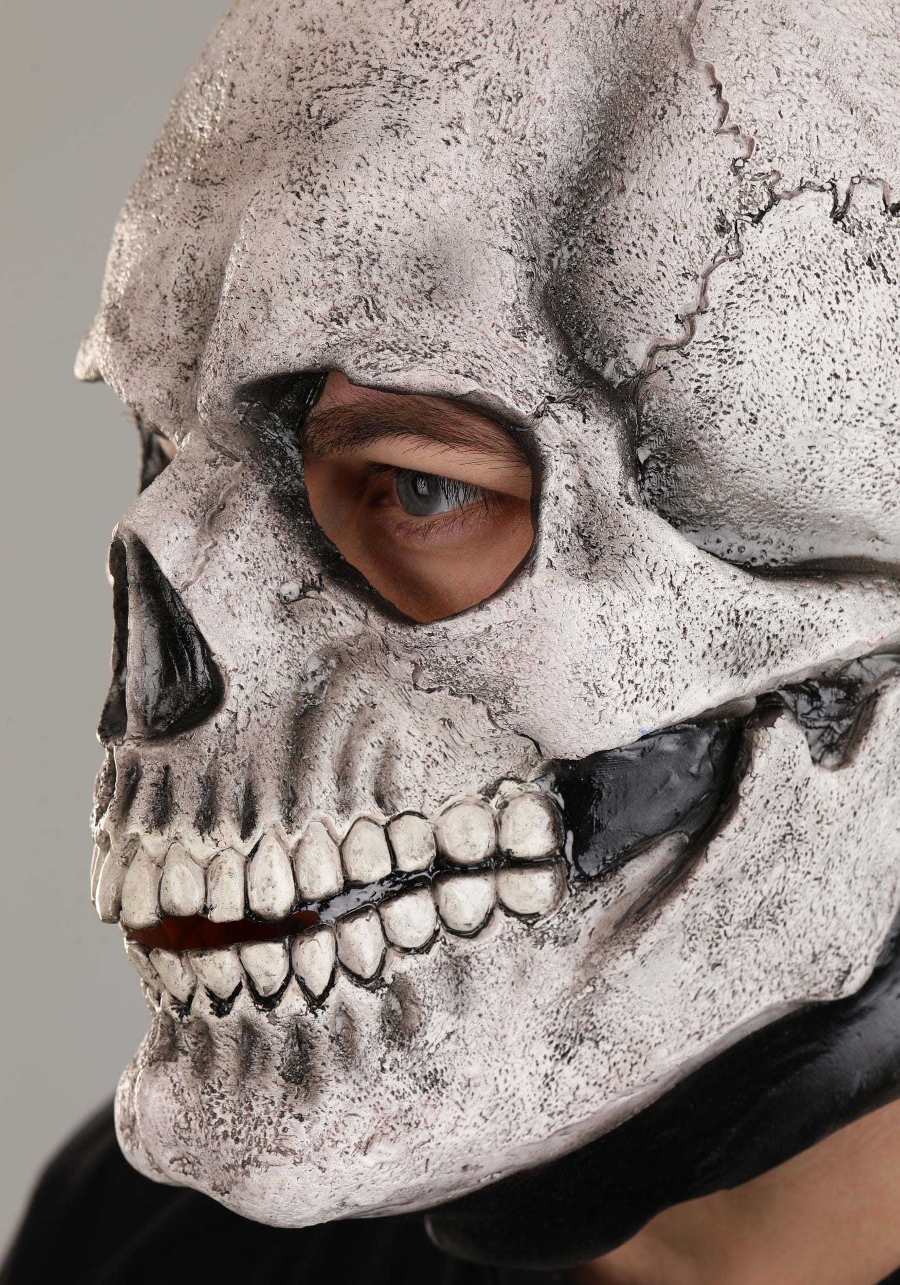 White Full Face Skeleton Mask