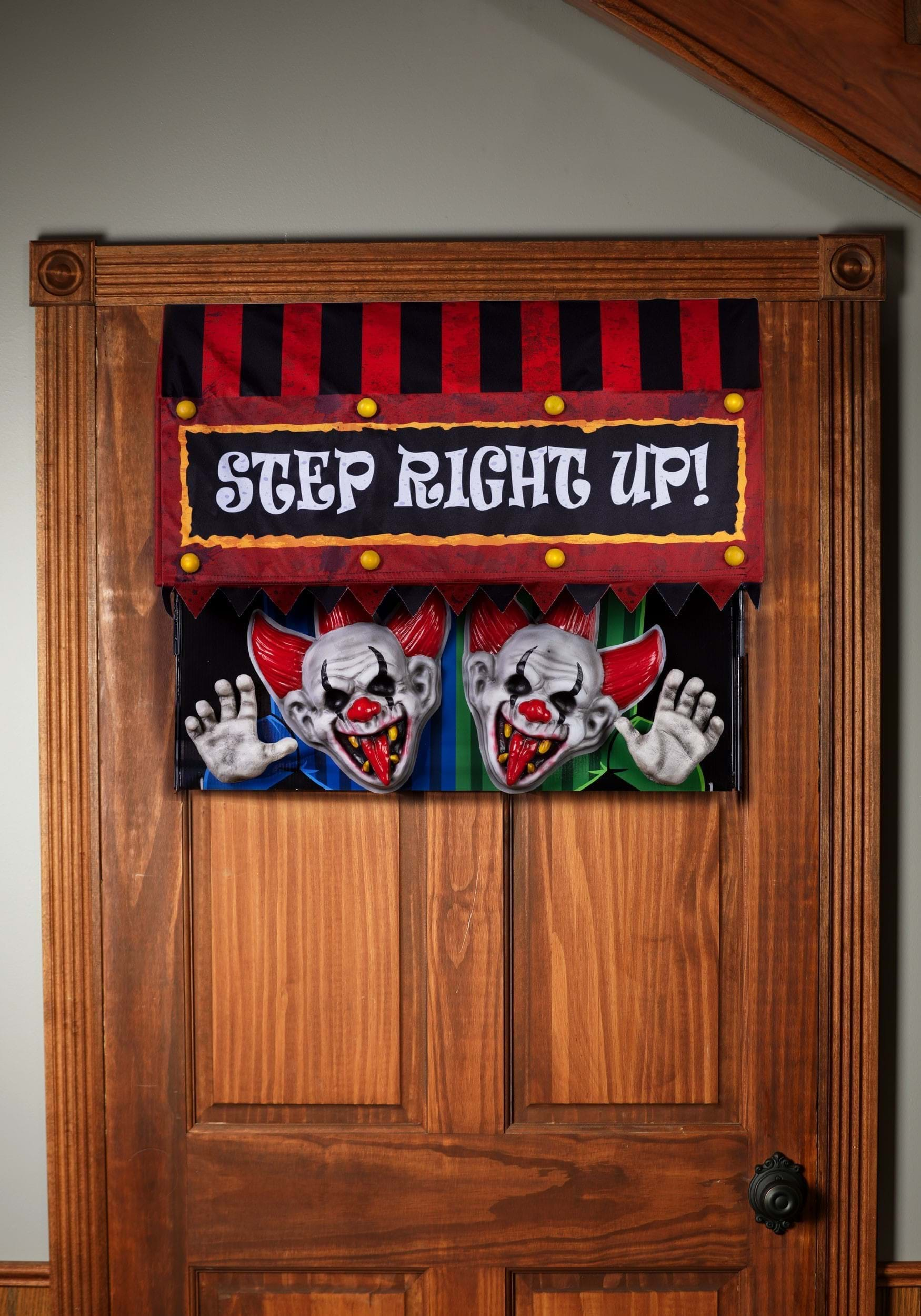 Drop Down Clown Door Animatronic Decoration , Brick Thunder Collection