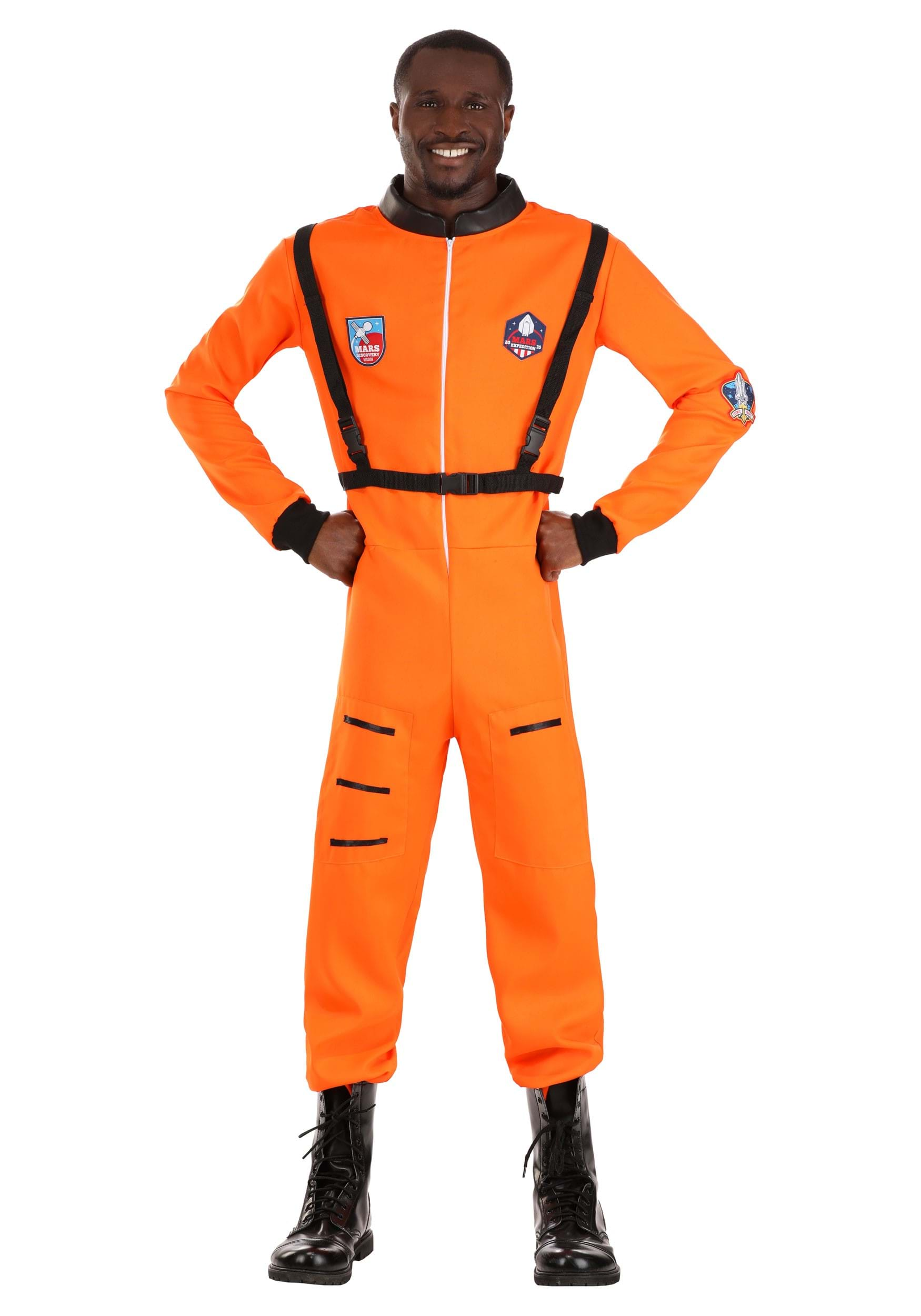 Adult Classic Orange Astronaut Fancy Dress Costume , Astronaut Fancy Dress Costumes