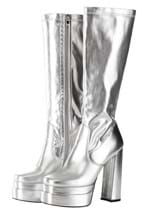 Deluxe Silver Gogo Boots Alt 3