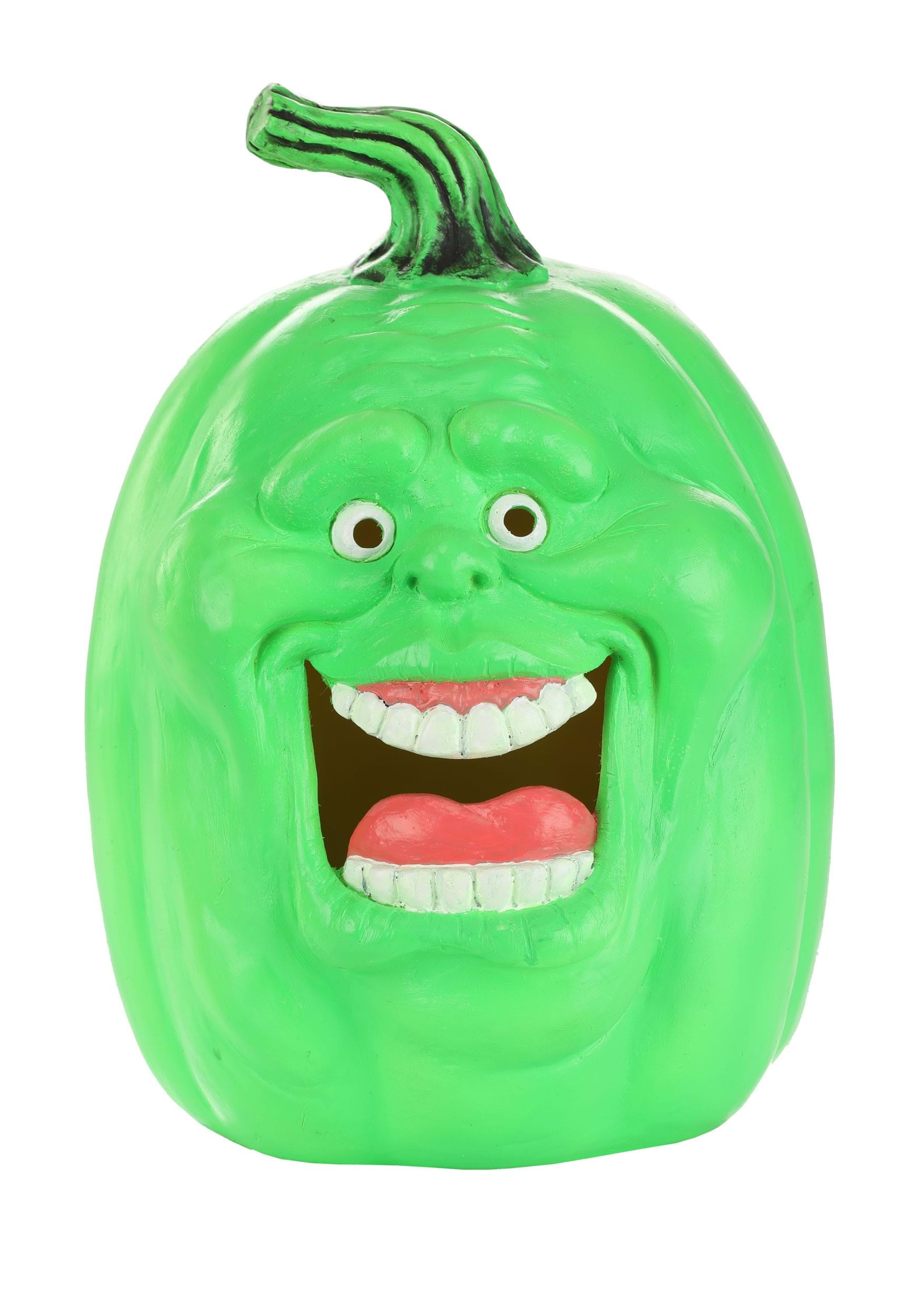 10-Inch Ghostbusters Slimer Pumpkin Light Up Decoration | Ghostbusters Decorations