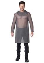 Metallic Knit Chainmail Tunic & Cowl for Adults Alt 1