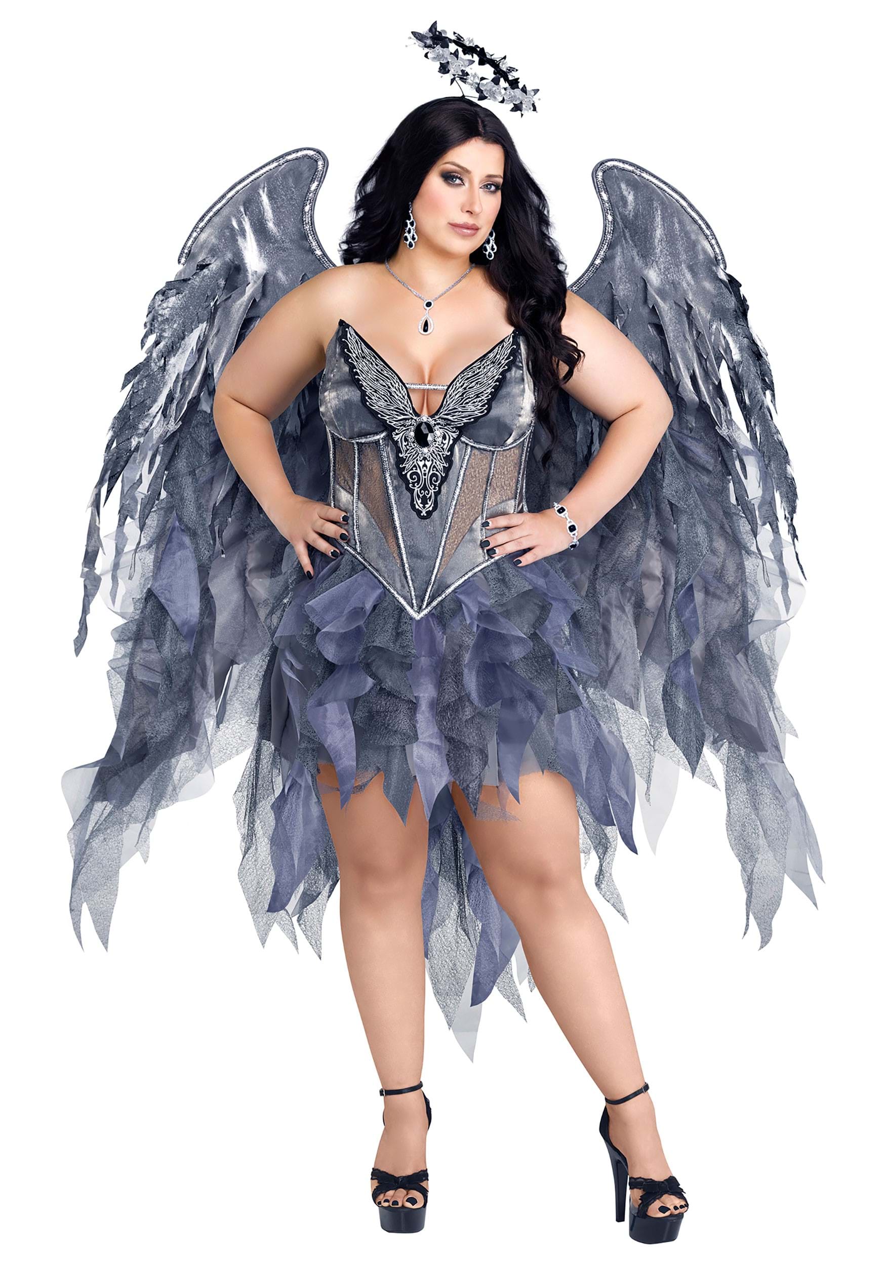 Plus Size Dark Angel's Desire Women's Fancy Dress Costume , Dark Angel Fancy Dress Costumes