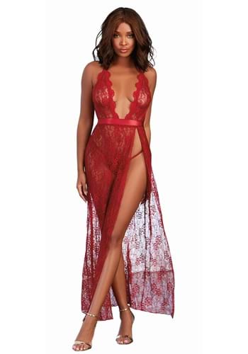 Womens Red Garnet Gown GString