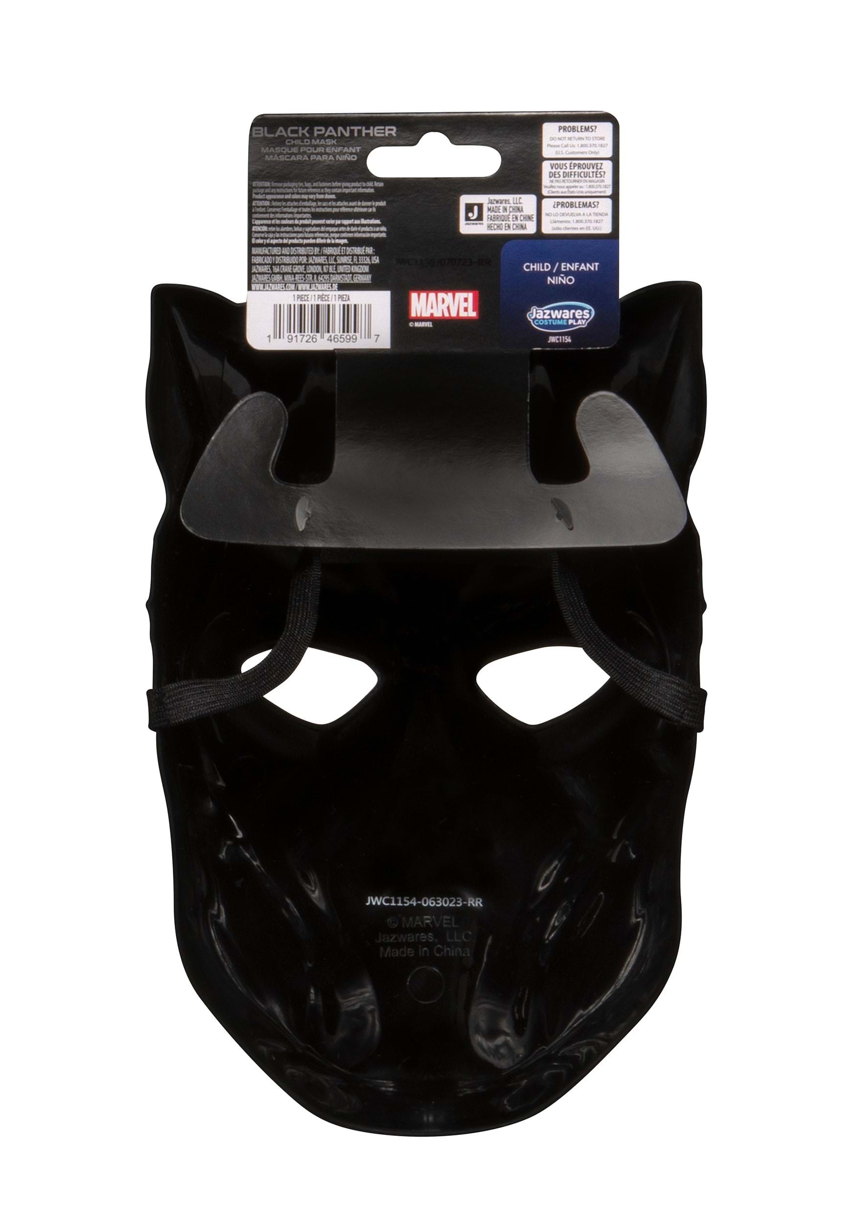 Adult Black Panther Half Mask , Marvel Superhero Masks