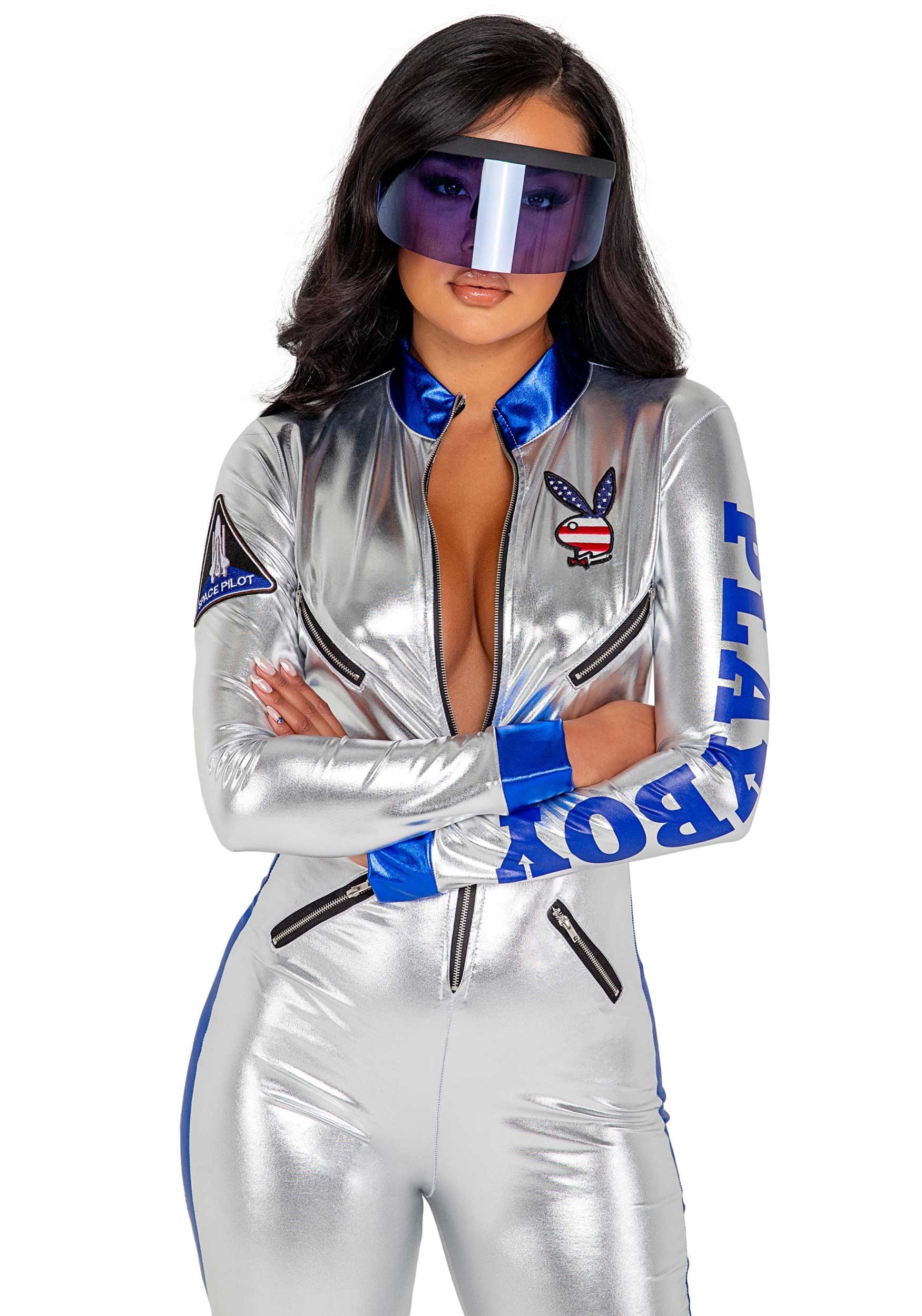 Women's Playboy Sexy Astronaut Fancy Dress Costume , Playboy Fancy Dress Costumes