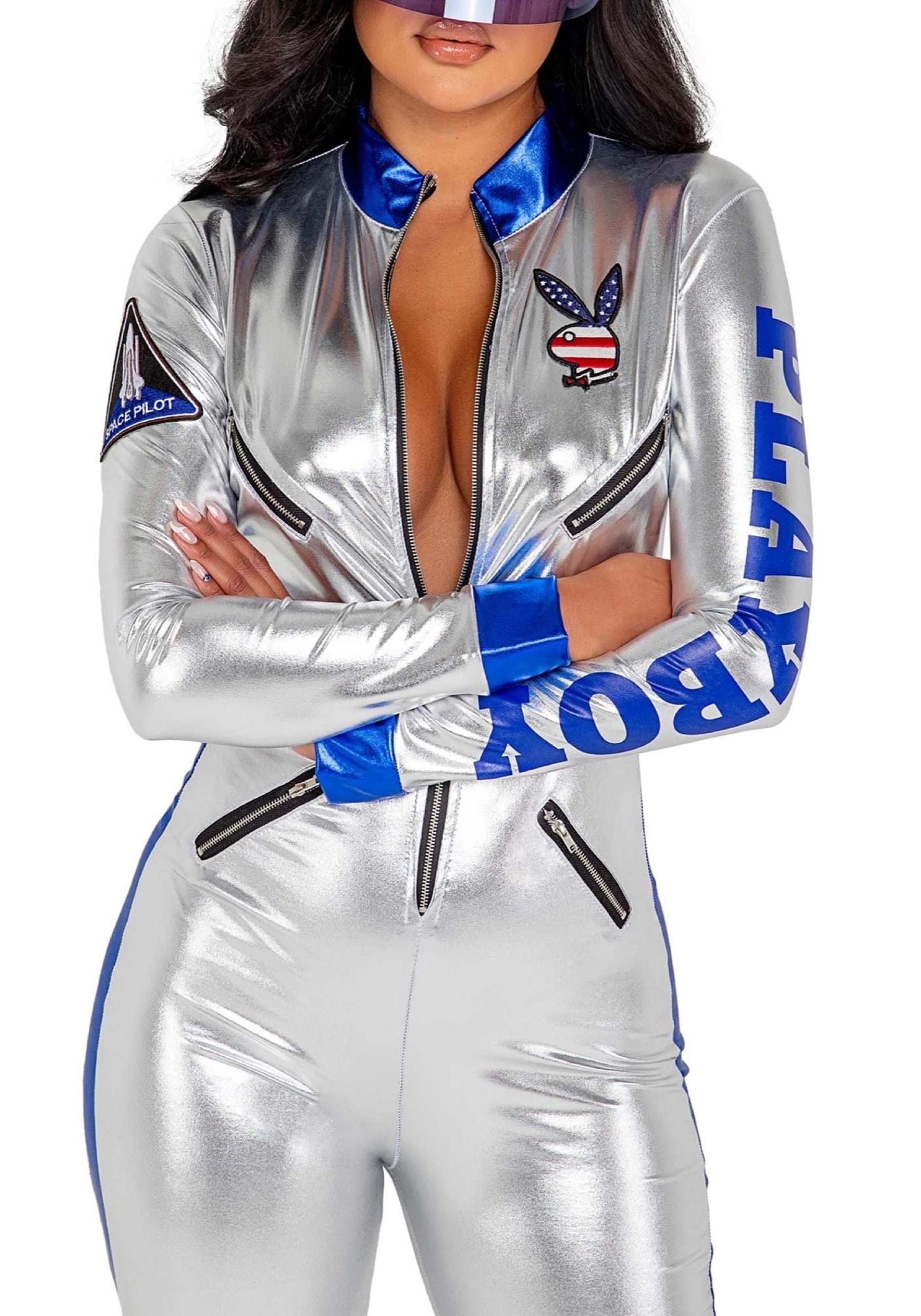 Women's Playboy Sexy Astronaut Fancy Dress Costume , Playboy Fancy Dress Costumes