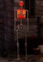 5ft Poseable Red Light Up Face & Chest Skeleton Alt 2