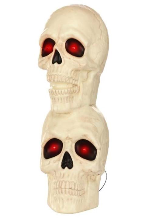 27.5" Stacked Sound Activated Skulls with Light Up Eyes Prop