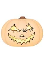 9" Spooky Light Up White Pumpkin Alt 2