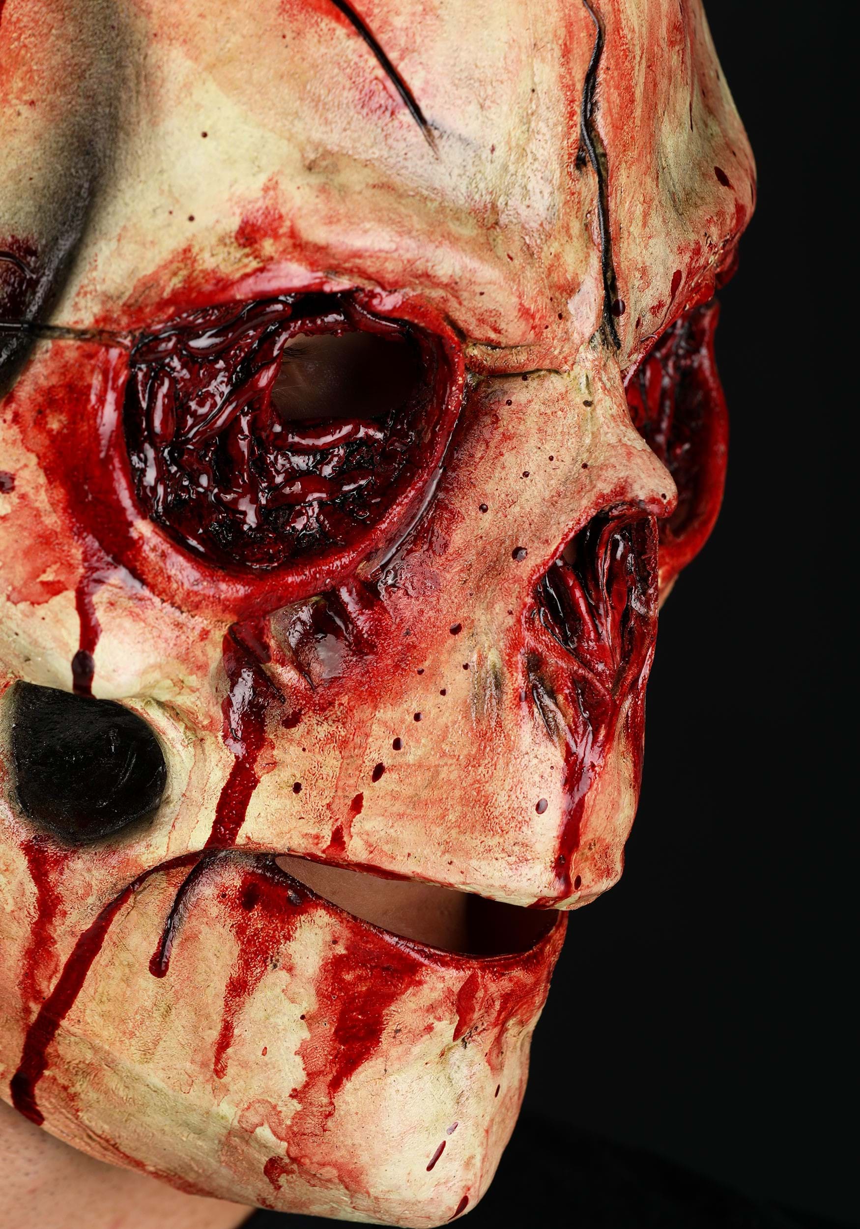 Cracked Skull Latex Adult Mask , Horror Halloween Masks