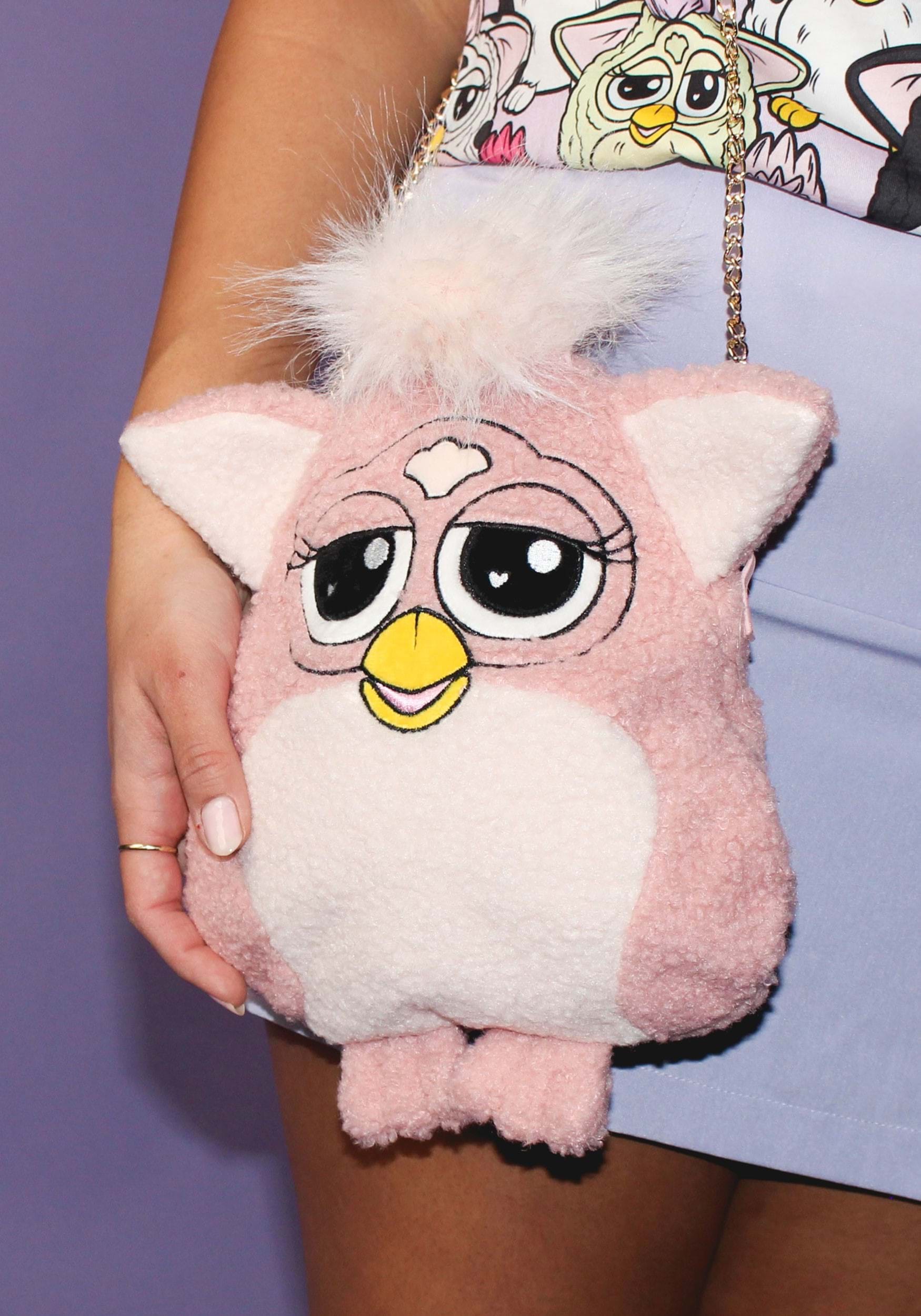 Photos - Fancy Dress Hasbro Cakeworthy Furby Figural Pink Crossbody Purse | Cakeworthy Bags & B 