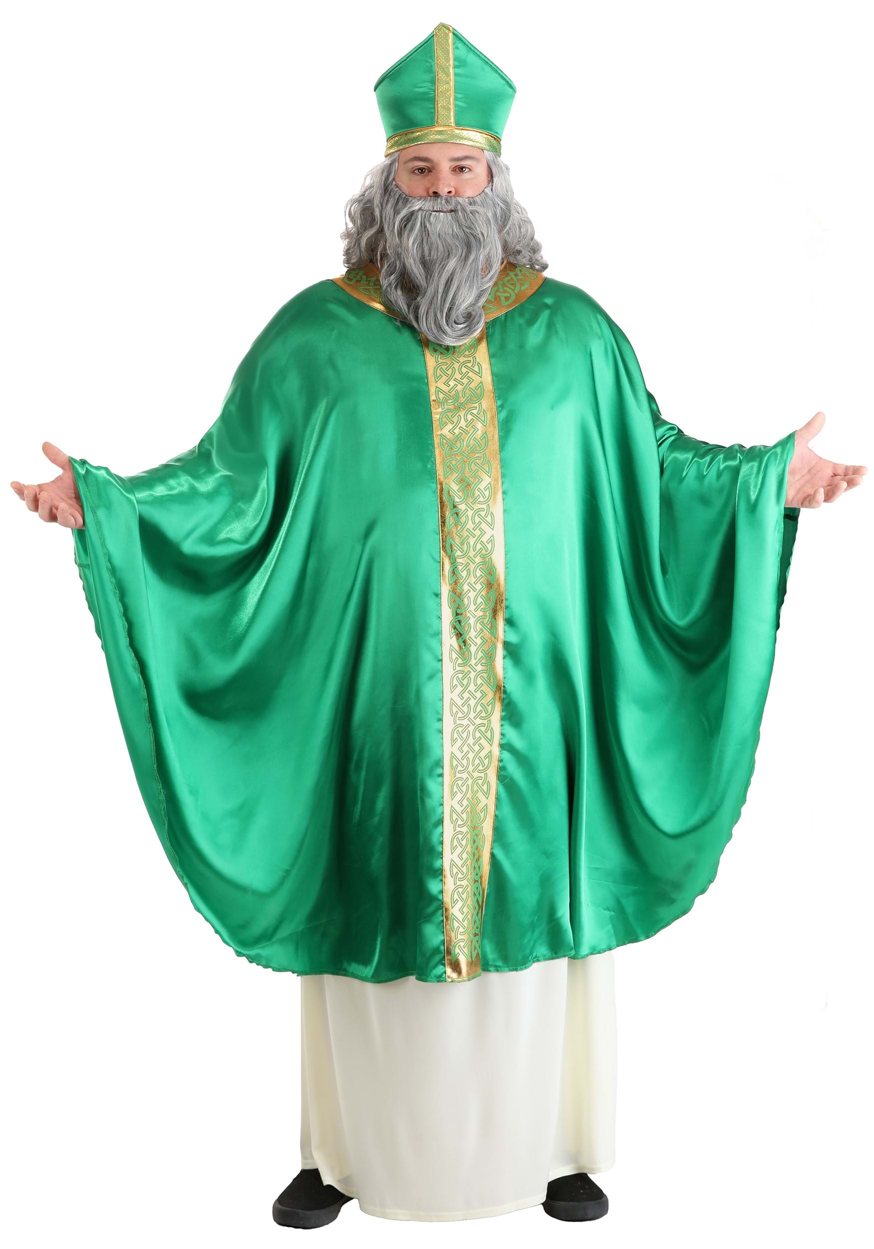 Men's Plus Size Saint Patrick Fancy Dress Costume | St. Patrick's Day Fancy Dress Costumes