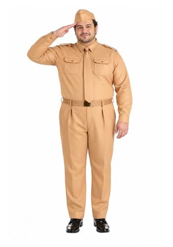 Plus Size WW2 Army Costume for Men new