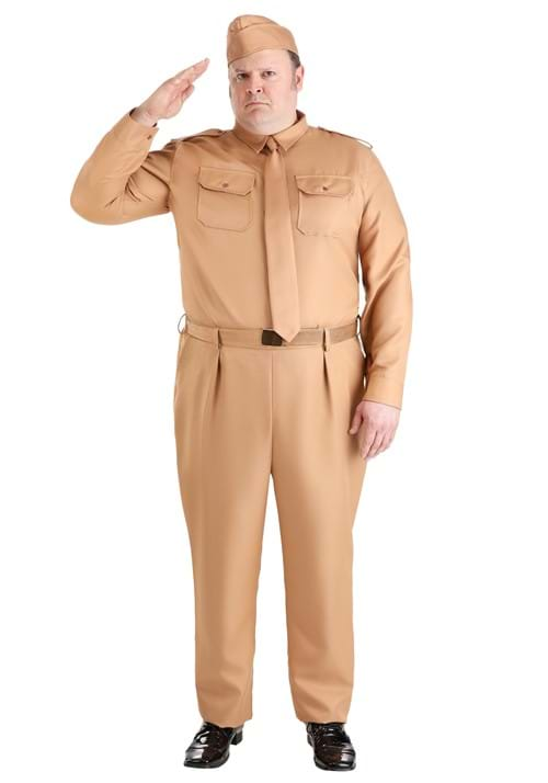 Plus Size WW2 Army Costume