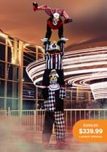 3-Stacked Acrobatic Animatronic Clowns Decoration