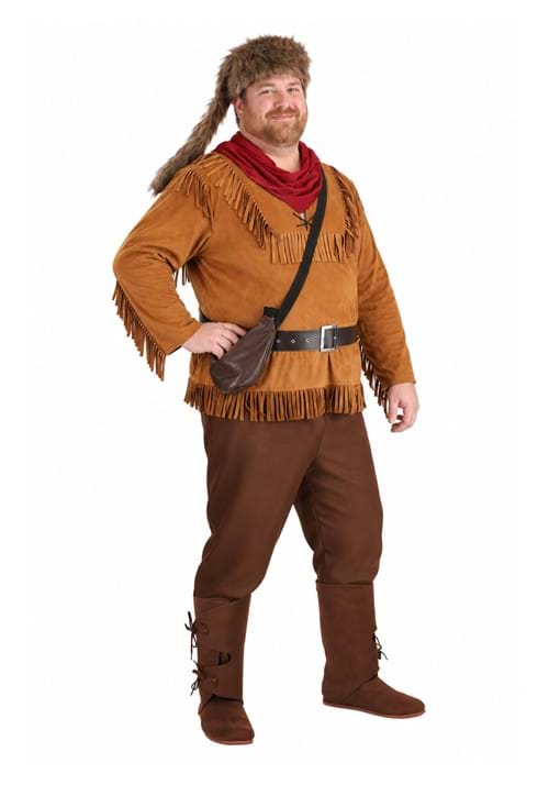 Plus Size Davy Crockett / William Clark Costume for Men new