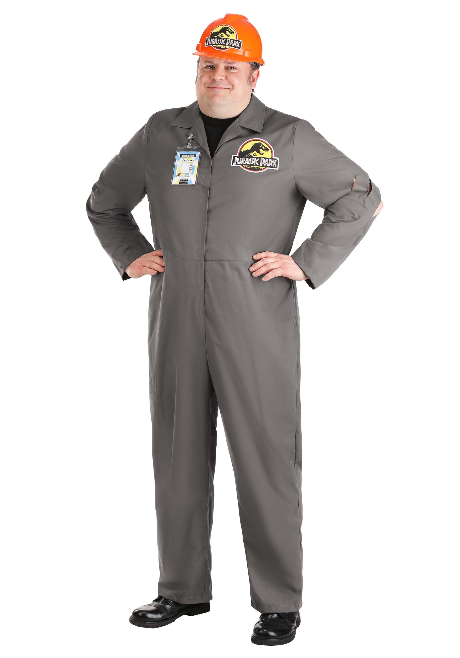 Adult Plus Size Jurassic Park Employee Fancy Dress Costume | Jurassic Park Fancy Dress Costumes