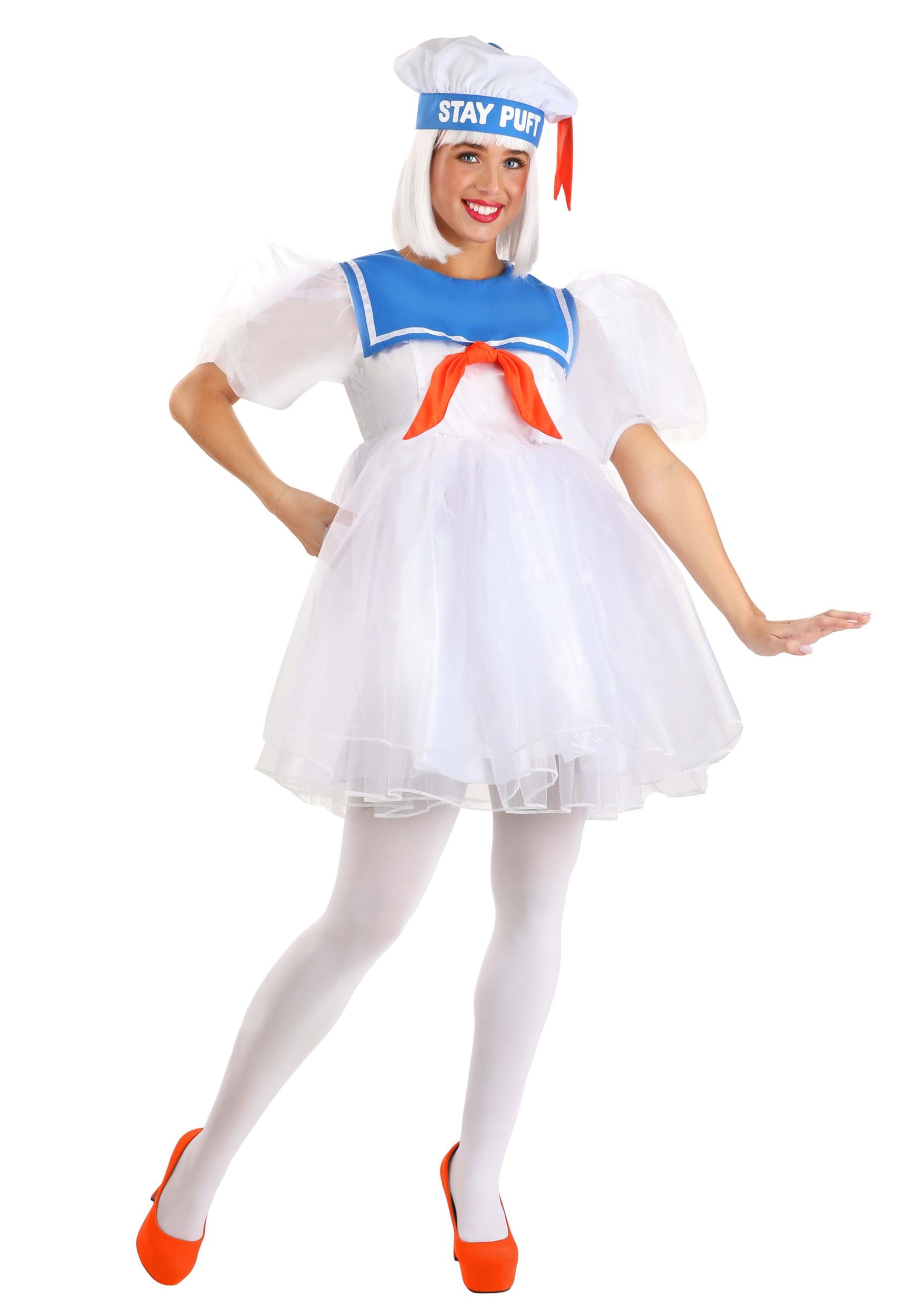 Ghostbusters Stay Puft Women's Fancy Dress Costume Dress | Ghostbusters Fancy Dress Costumes