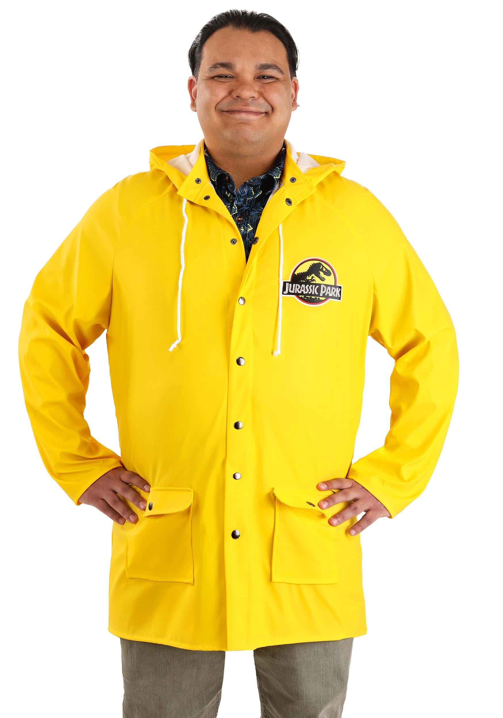 Plus Size Jurassic Park Yellow Raincoat Fancy Dress Costume | Jurassic Park Fancy Dress Costumes